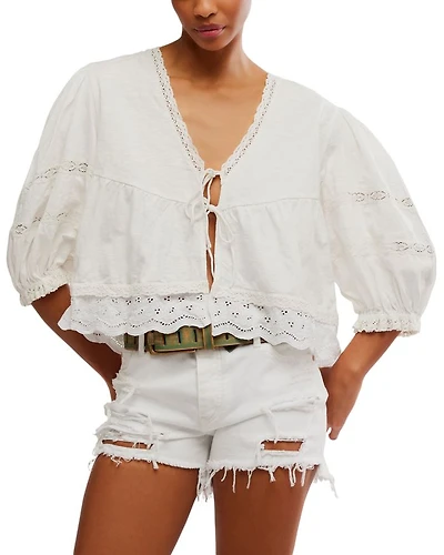 Bowie Embroidered Reversible Top