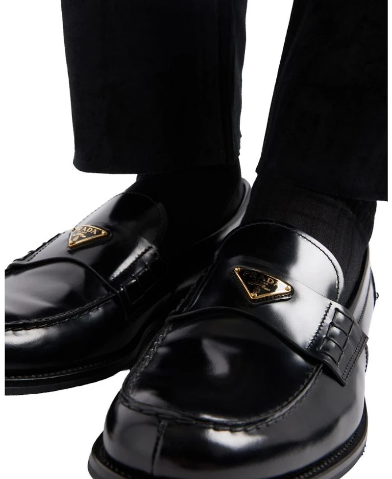 Men's Brushed Leather Loafers