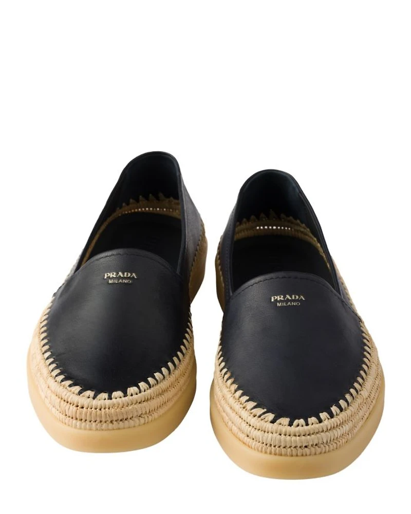 Men's Nappa Leather Espadrilles Loafers