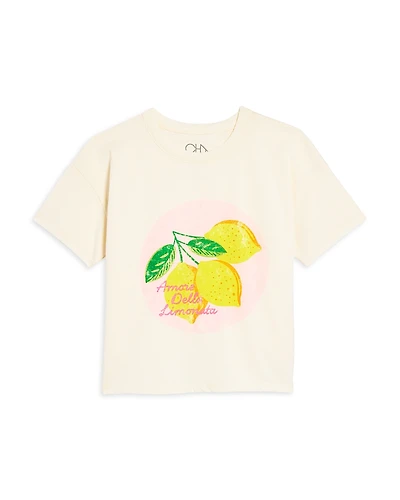 Chaser Girls' Lemonade Amore Graphic Short Sleeved Tee - Little Kid, Big Kid