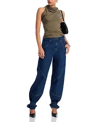 Tre High Rise Jeans Dark Blue