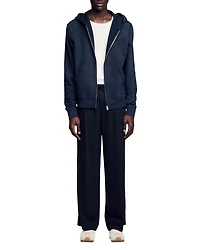Faded Zip Front Hoodie