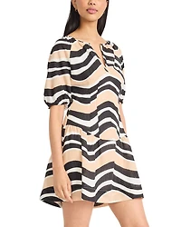 Puff Sleeve Mini Dress