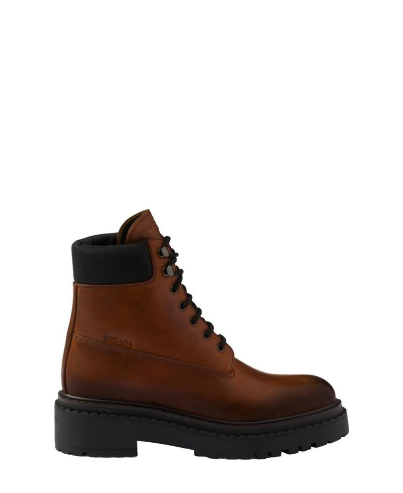 Women's Leather and Re-Nylon Booties