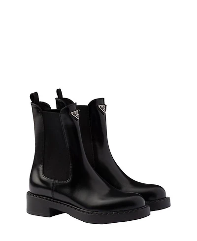 Women's Brushed Leather Chelsea Boots