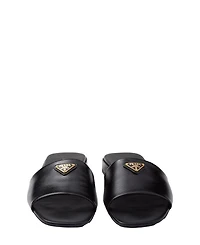 Women's Saffiano Patent Leather Slides