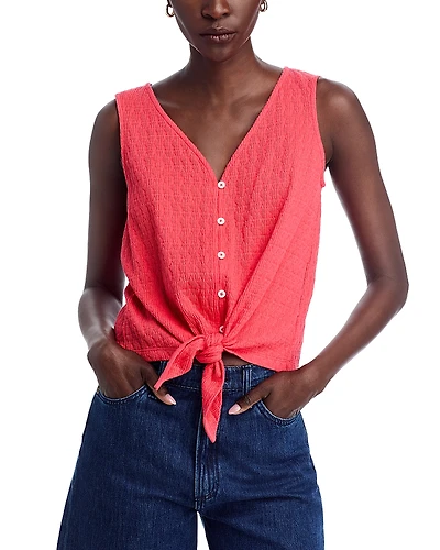 Sanctuary Vacation Tie Shell Palm Top