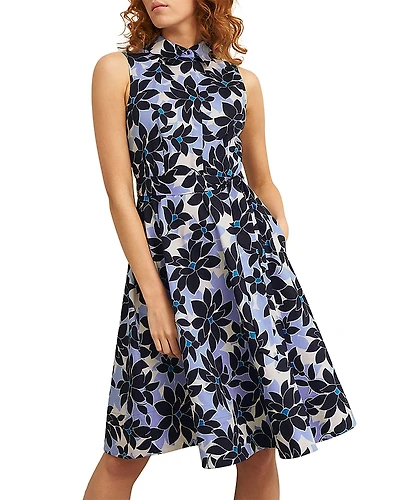 Hobbs London Beki Floral Print Shirtdress