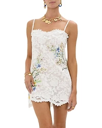 Camilla Embellished Lace Mini Dress