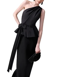 One Shoulder Column Gown
