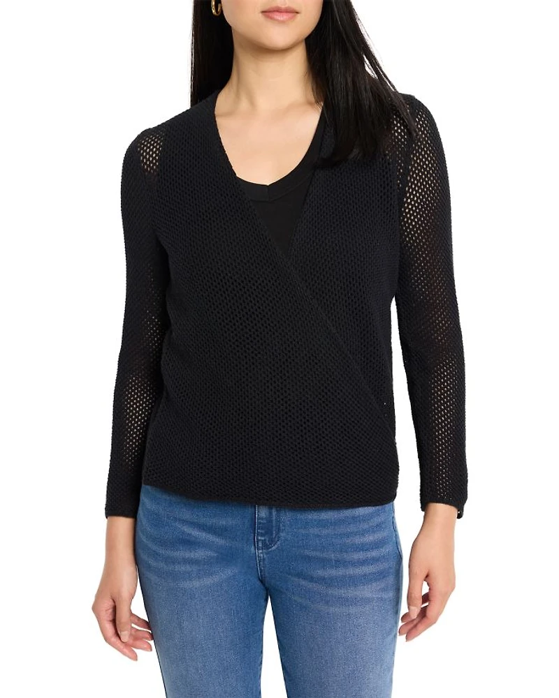 Mesh Cocoon Cardigan