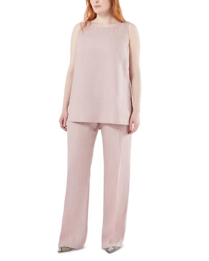 Uscita Linen Straight Leg Pants