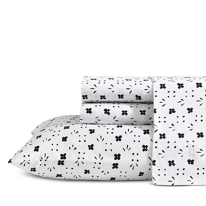 Marimekko Kukkaketo Cotton Percale Four Piece Sheet Set