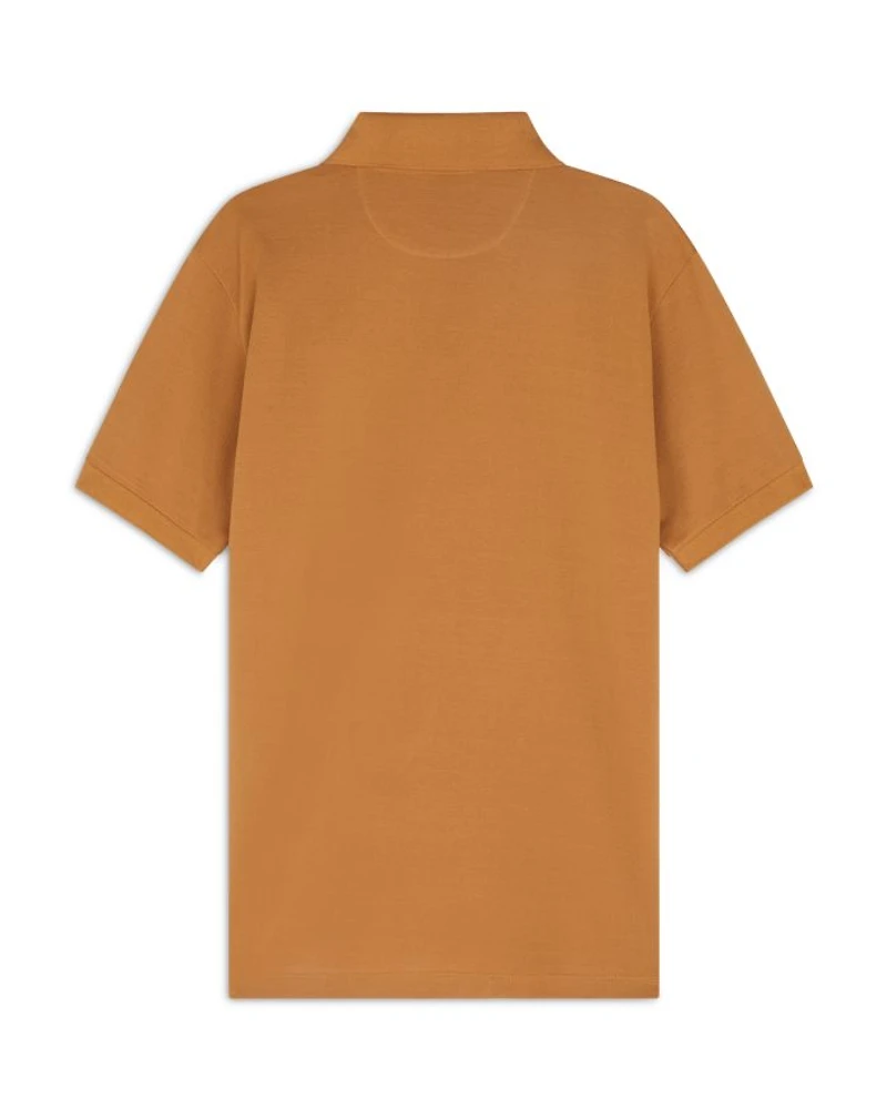 Striped Placket Polo