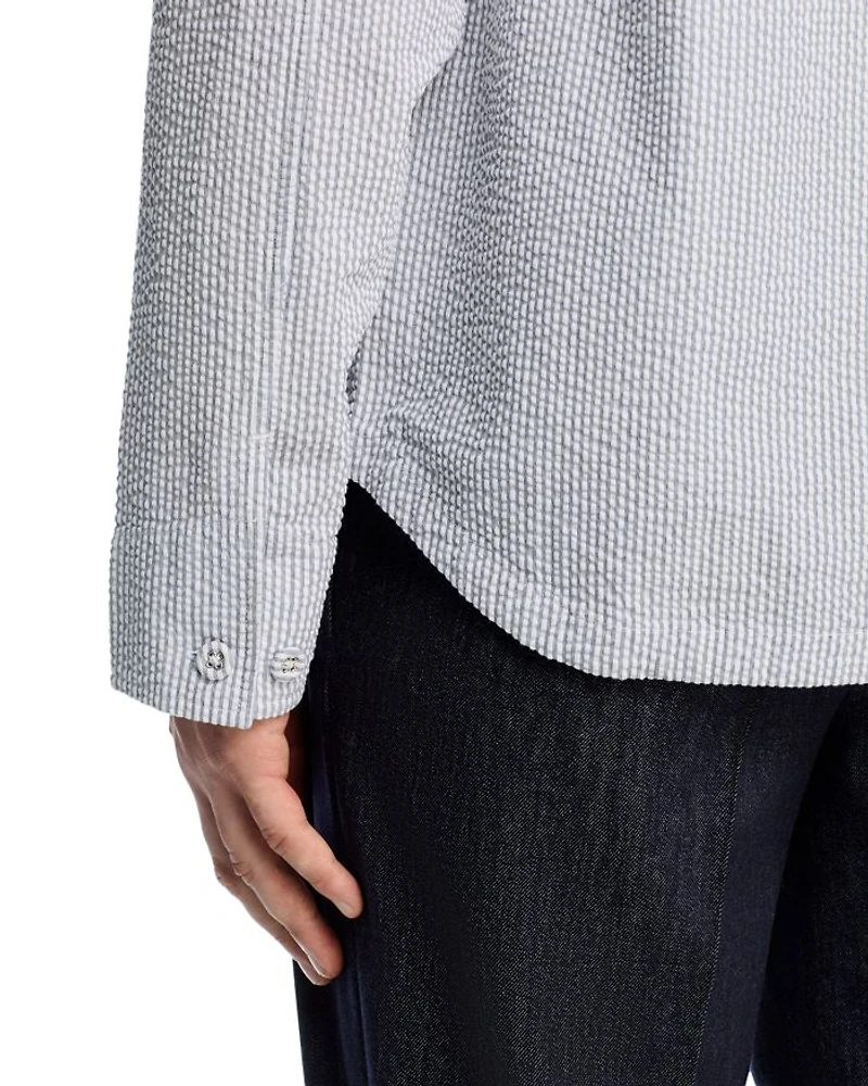 Regular fit Seersucker Shirt Jacket