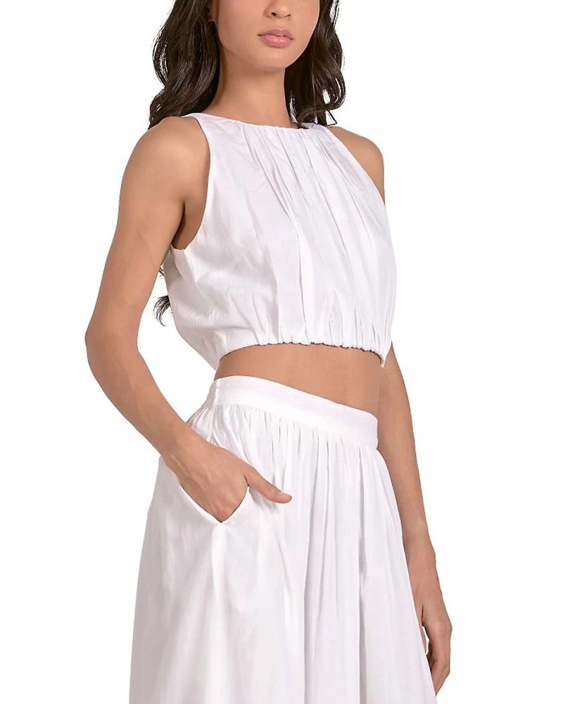 Elastic Halter Top
