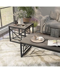 Bonanza Wood Coffee Table Set, 2-Piece