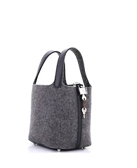 PM Picotin Lock Bag Felt with Leather