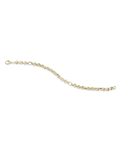 Bloomingdale's Fine Collection Rolo Figaro Chain Link Bracelet