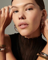 Tina Geometric Double Row Cuff Bracelet
