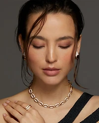 Alma Pavé Multi Link Chain Necklace, 16"-19"