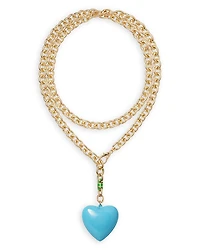 Roxanne Assoulin Puffy Heart Pendant Necklace