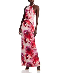 Black Halo Fina Halter Gown