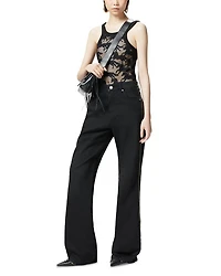 Wanda Wide Leg Jeans Limo Black