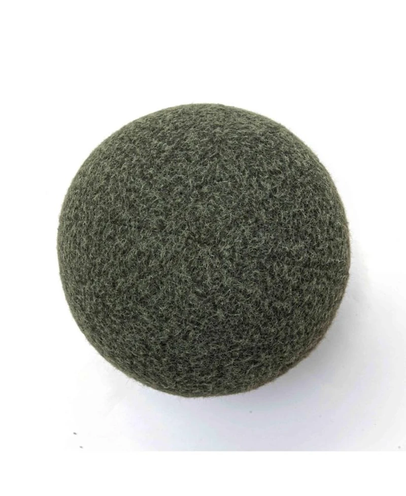 Boba Long Faux Mohair 14" Ball Pillow