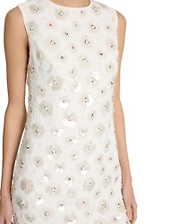 Ivette Fleur Paillette Shift Dress
