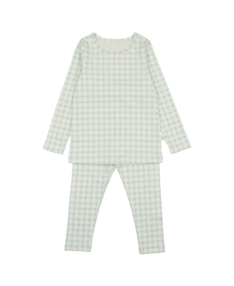 Boys' Grid Top and Bottom Pajama Set- Baby