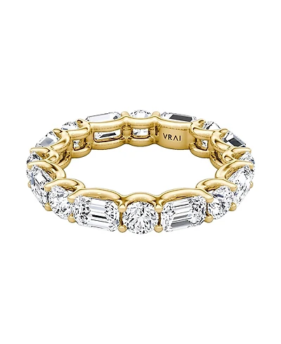 Vrai Alternating Shapes Eternity Band