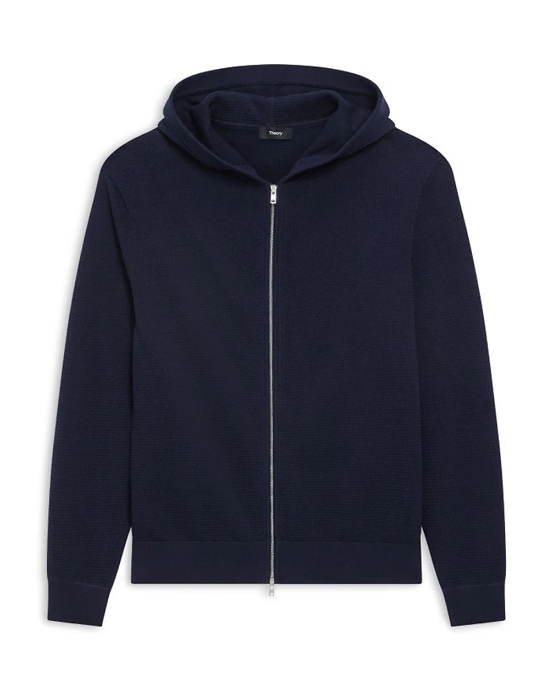 Myhlo Zip Front Knit Hoodie