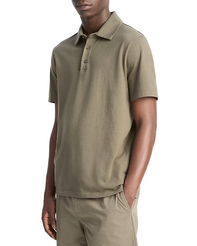 Vince Cotton Knit Polo Shirt