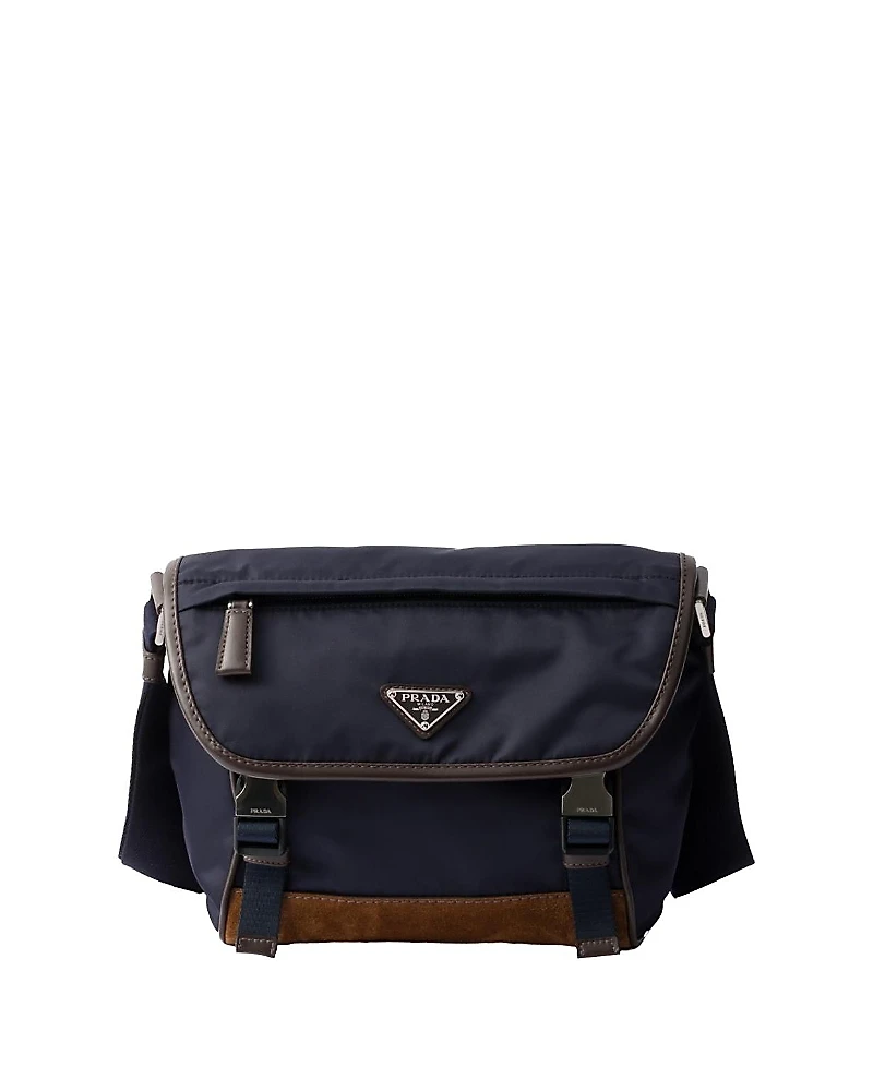Prada Medium Re-Nylon and Leather Shoulder Bag