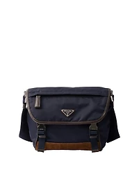 Prada Medium Re-Nylon and Leather Shoulder Bag