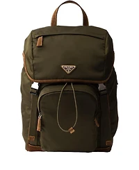 Re-Nylon and Suede Backpack