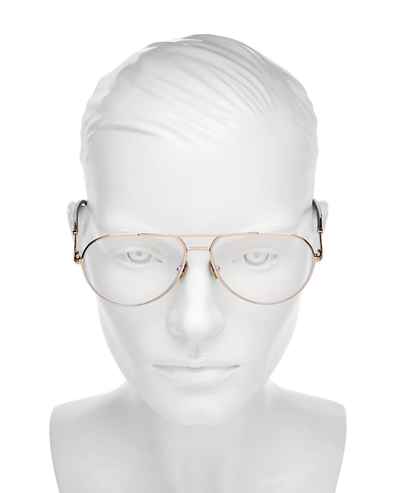 Aviator Blue Light Glasses, 57mm