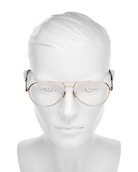 Aviator Blue Light Glasses, 57mm