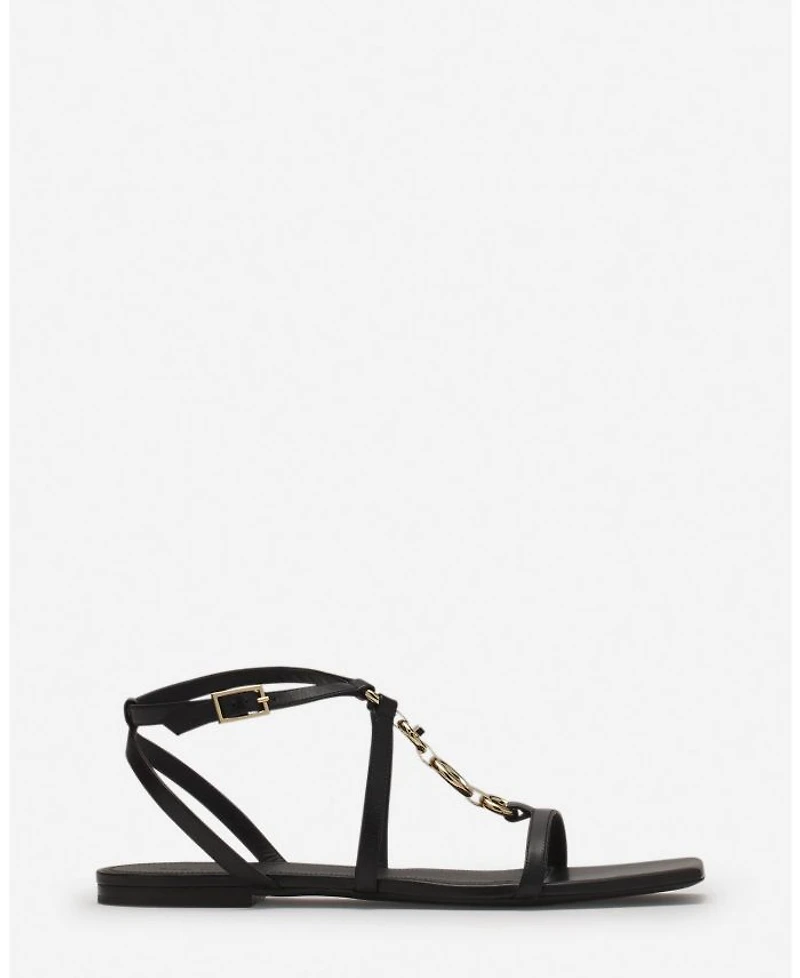 Women's Mesure Flat Leather Sandals