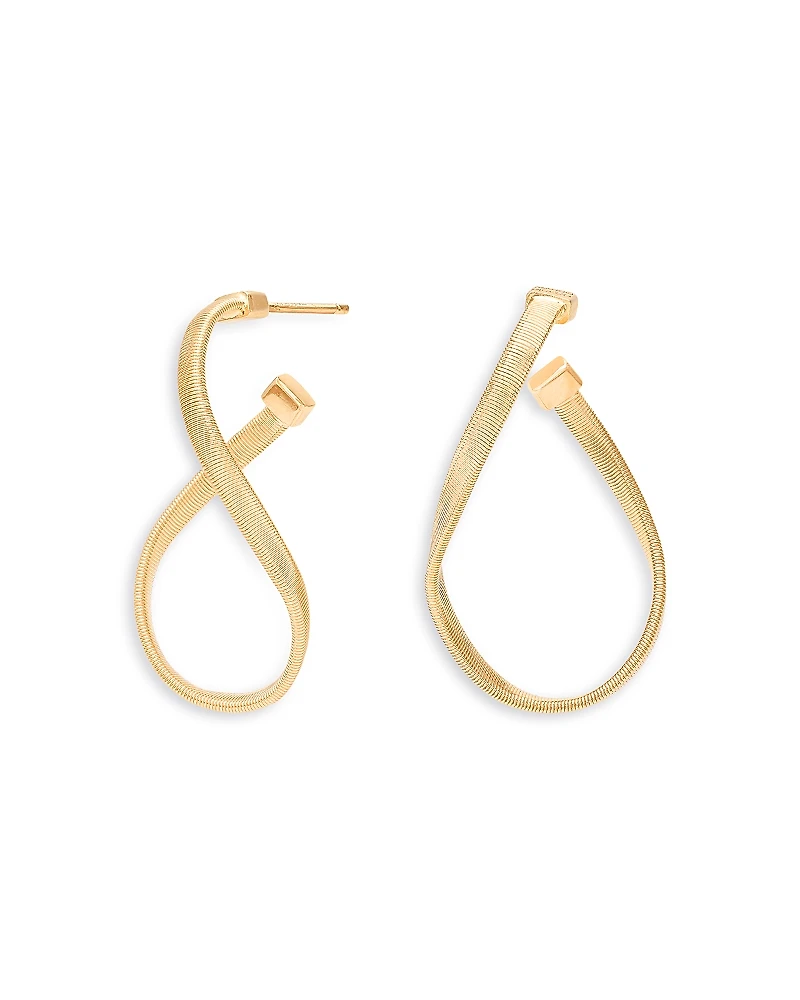 Marco Bicego 18K Yellow Gold Marrakech Twisted Hoop Earrings