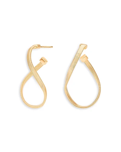 Marco Bicego 18K Yellow Gold Marrakech Twisted Hoop Earrings