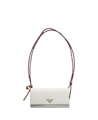 Wallet with Leather Shoulder Strap