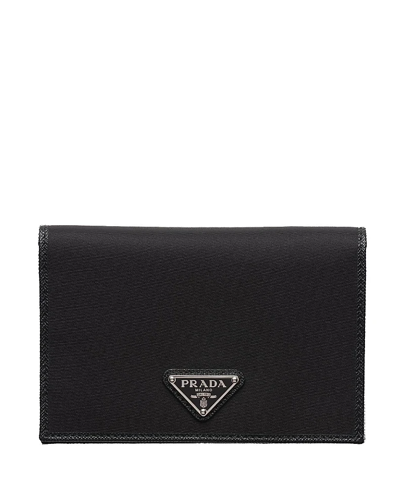 Prada Re-Nylon and Saffiano Leather Passport Holder