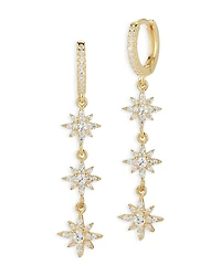 Aqua Star Drop Earrings
