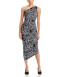 Diana Printed Asymmetric Gown