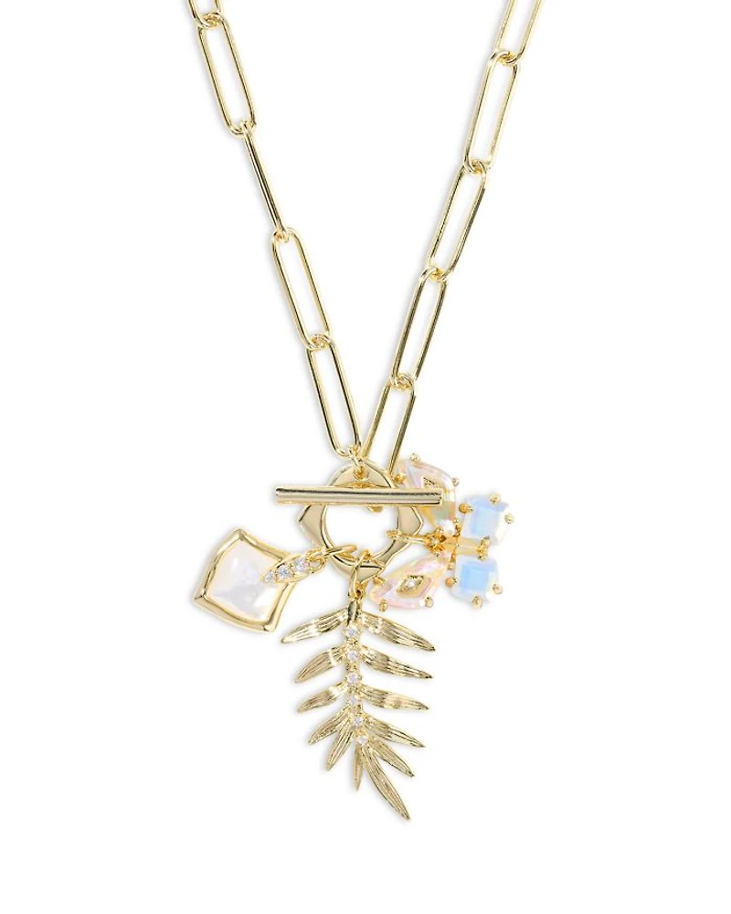 Bianca Butterfly Charm Necklace, 17"