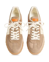 Men's Embroidered La Greca Suede Sneakers