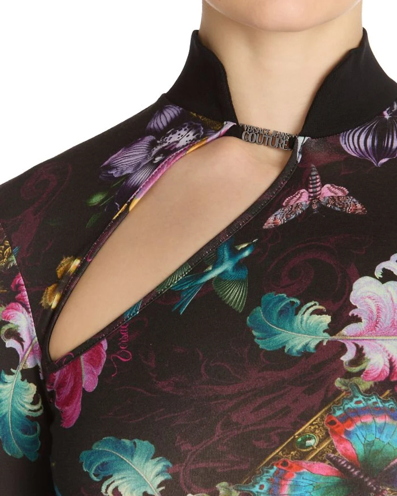 Printed Long Sleeve Dress