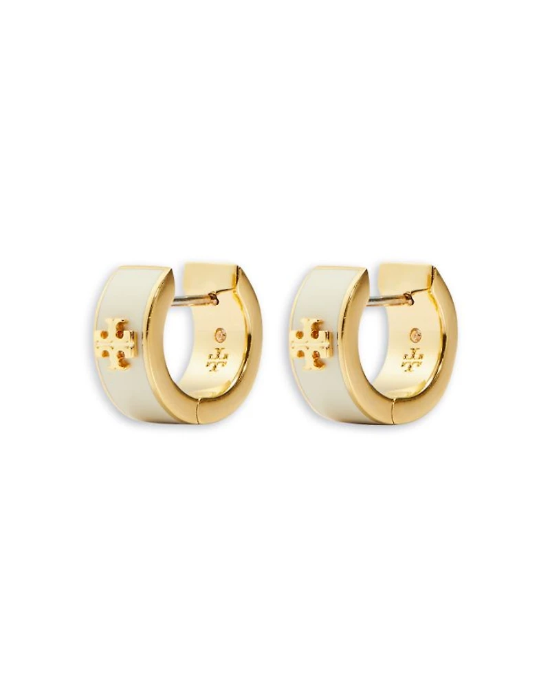 Kira Double T Huggie Hoop Earrings